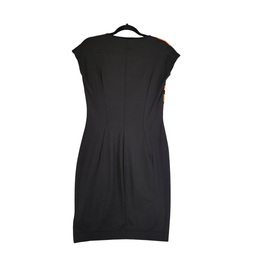 Just Cavalli Womens Animal Print Jersey‎ Knit Mini Dress Size Large Black Orange - Picture 8 of 13